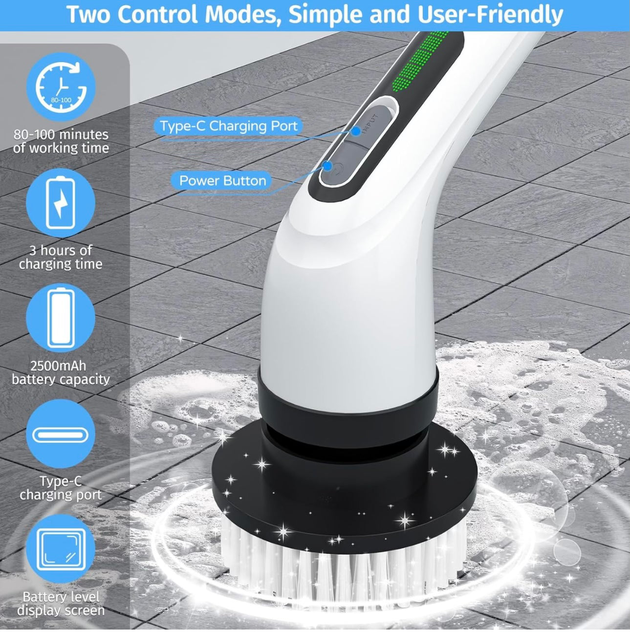 7 in 1 Electric Spin Scrubber